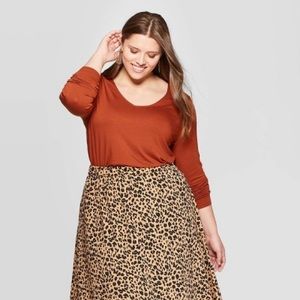 Rust Colored Long Sleeve Shirt